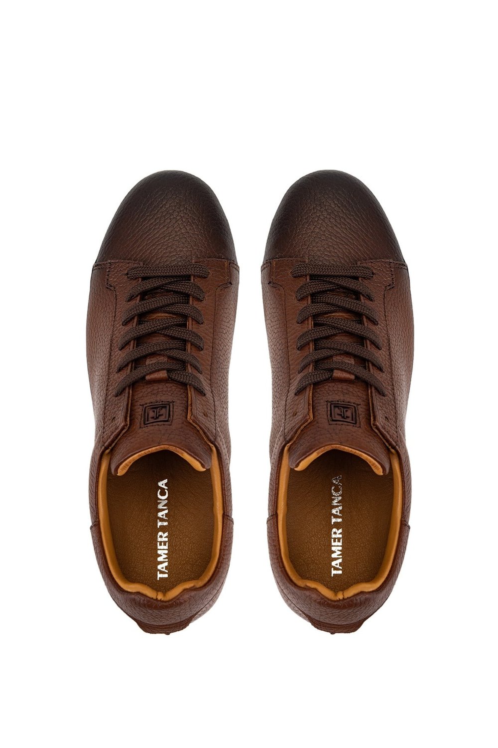 Tamer Tanca Erkek Hakiki Deri Kahverengi Sneakers & Spor Ayakkabı