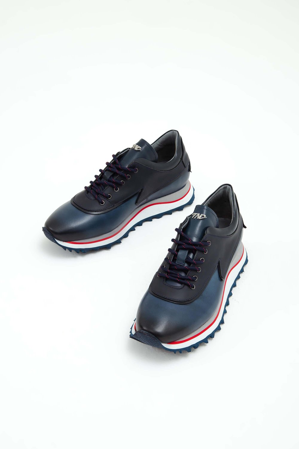 Tamer Tanca Erkek Hakiki Deri Lacivert Sneakers & Spor Ayakkabı