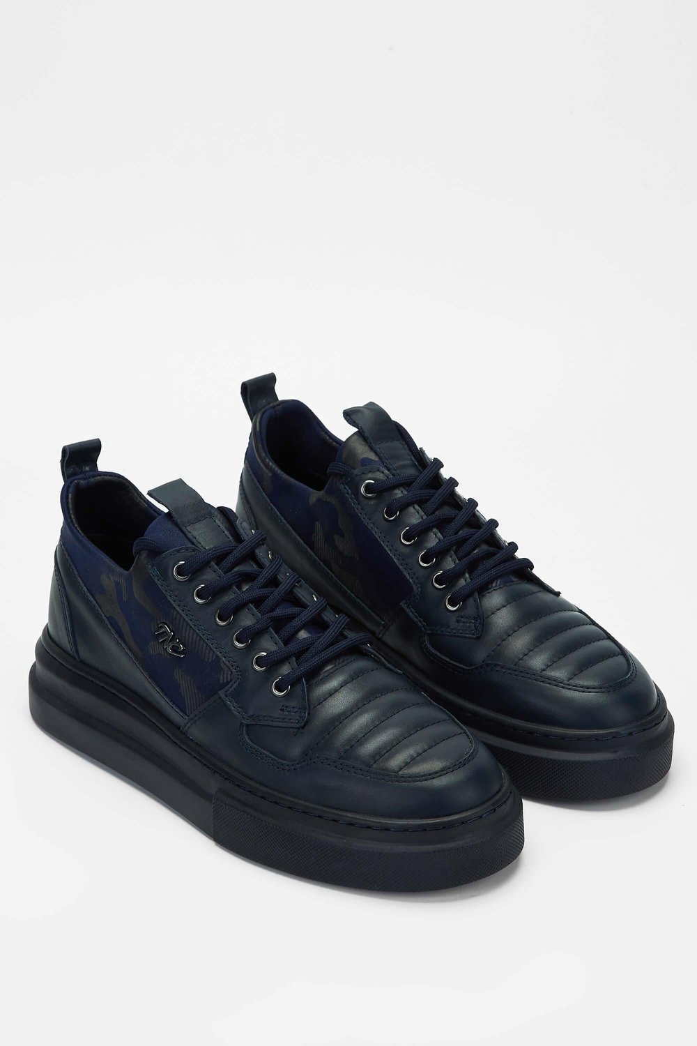 Tamer Tanca Erkek Hakiki Deri Lacivert Sneakers & Spor Ayakkabı