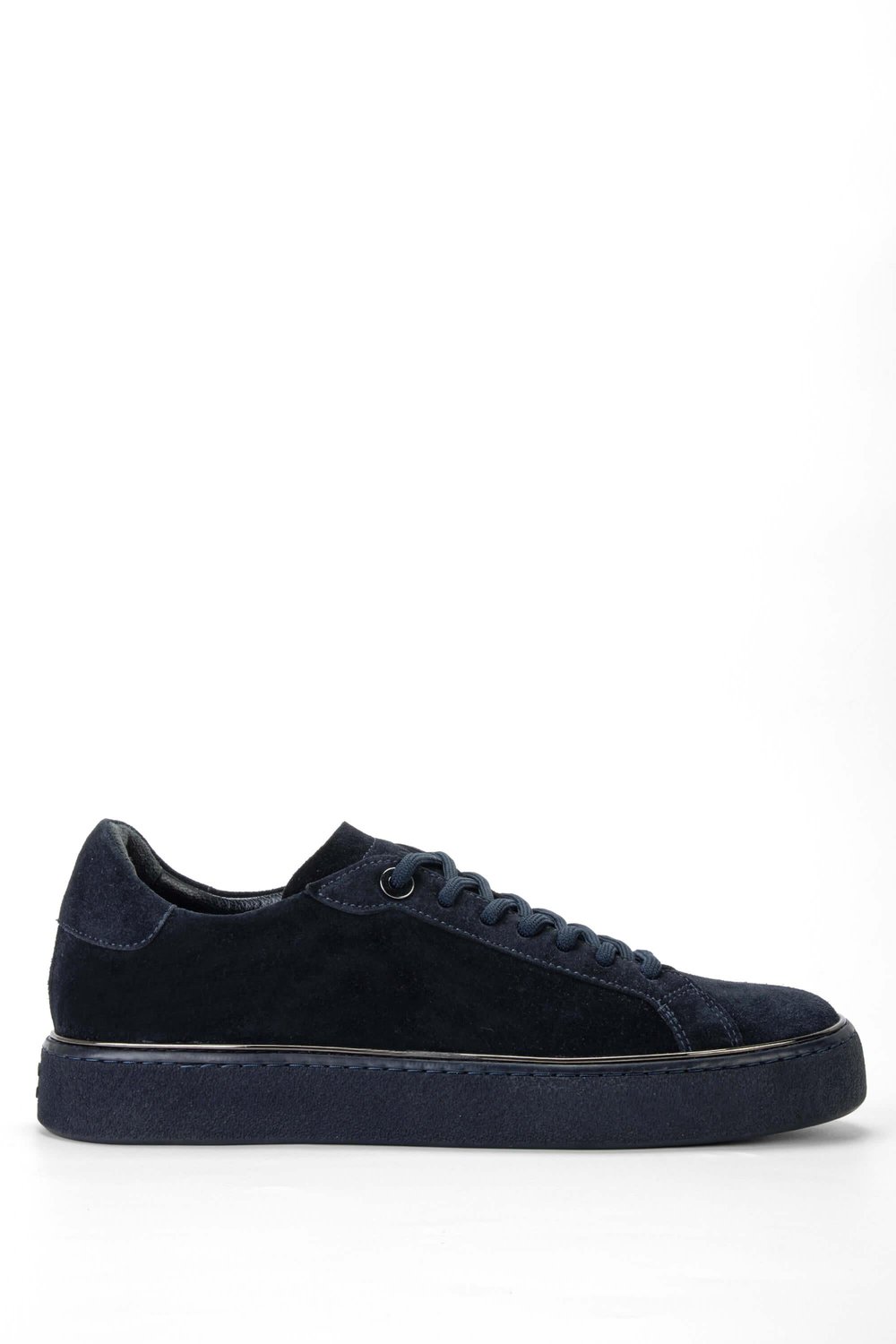 Tamer Tanca Erkek Hakiki Deri Lacivert Süet Sneakers & Spor Ayakkabı
