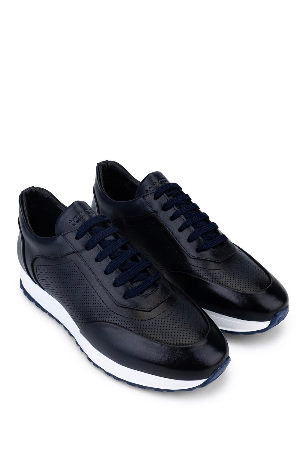 Tamer Tanca Erkek Hakiki Deri Lacivert Sneakers & Spor Ayakkabı