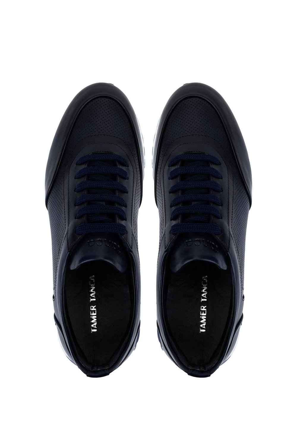 Tamer Tanca Erkek Hakiki Deri Lacivert Sneakers & Spor Ayakkabı