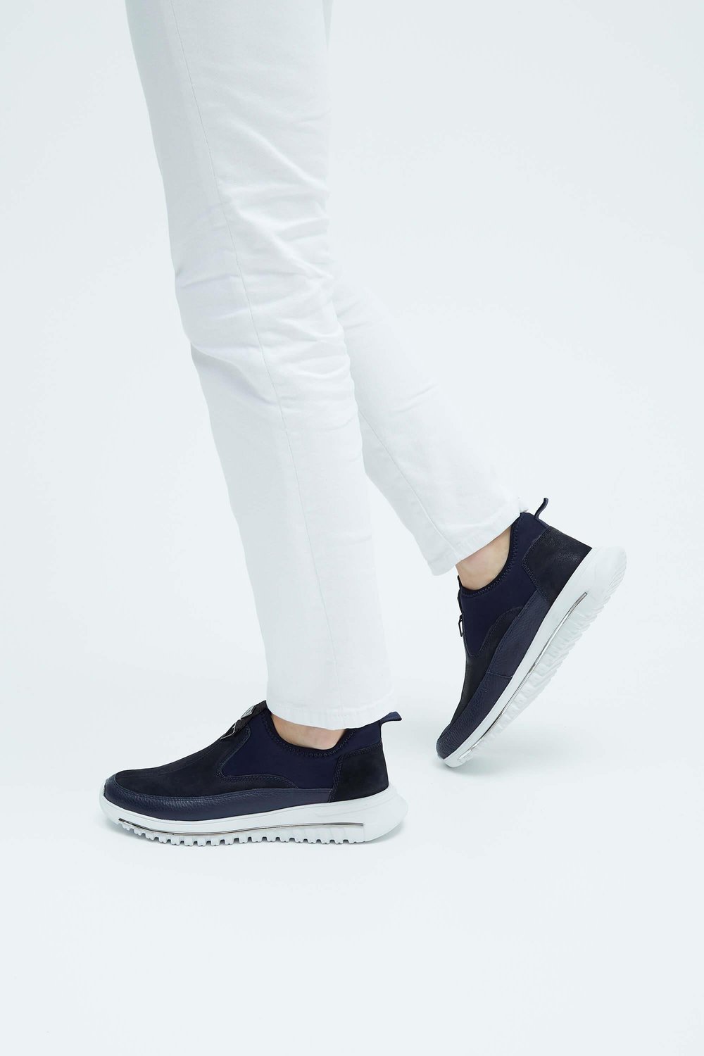 Tamer Tanca Erkek Hakiki Deri Lacivert Sneakers & Spor Ayakkabı