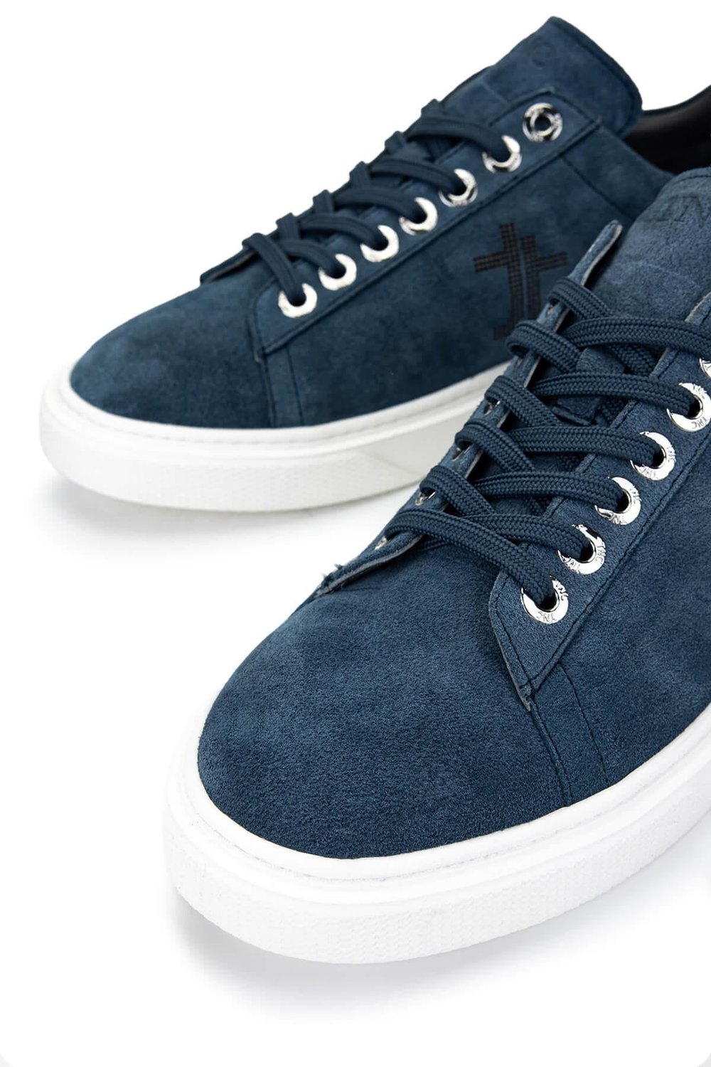 Tamer Tanca Erkek Hakiki Deri Mavi Sneakers & Spor Ayakkabı