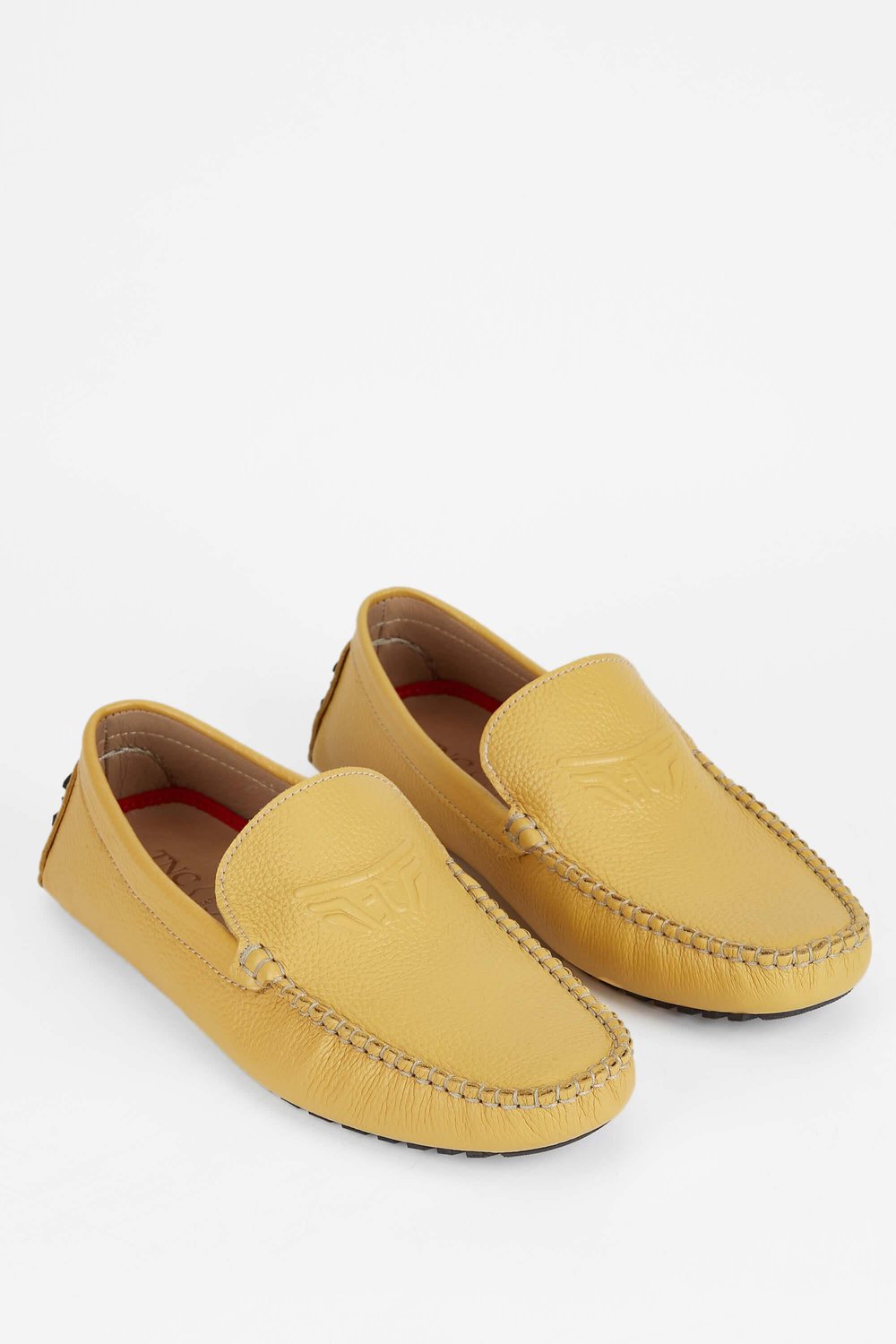 Tamer Tanca Erkek Hakiki Deri Sarı Loafer Ayakkabı