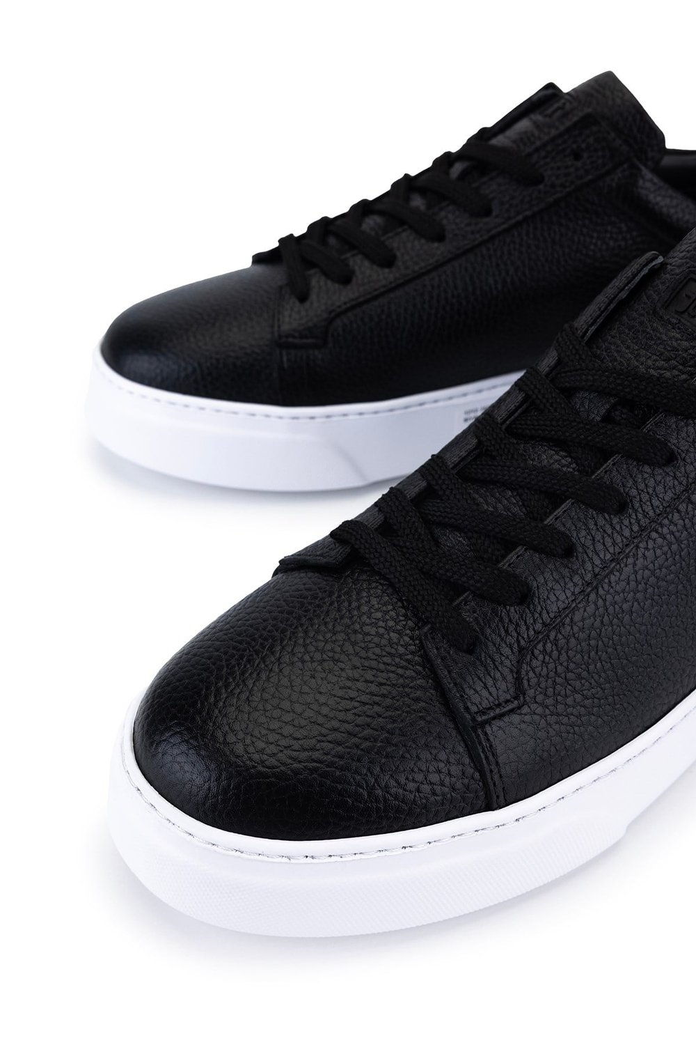 Tamer Tanca Erkek Hakiki Deri Siyah Floter Sneakers & Spor Ayakkabı