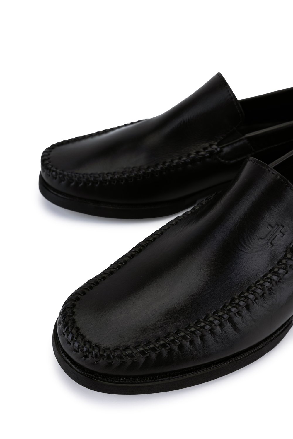 Tamer Tanca Erkek Hakiki Deri Siyah Loafer Ayakkabı