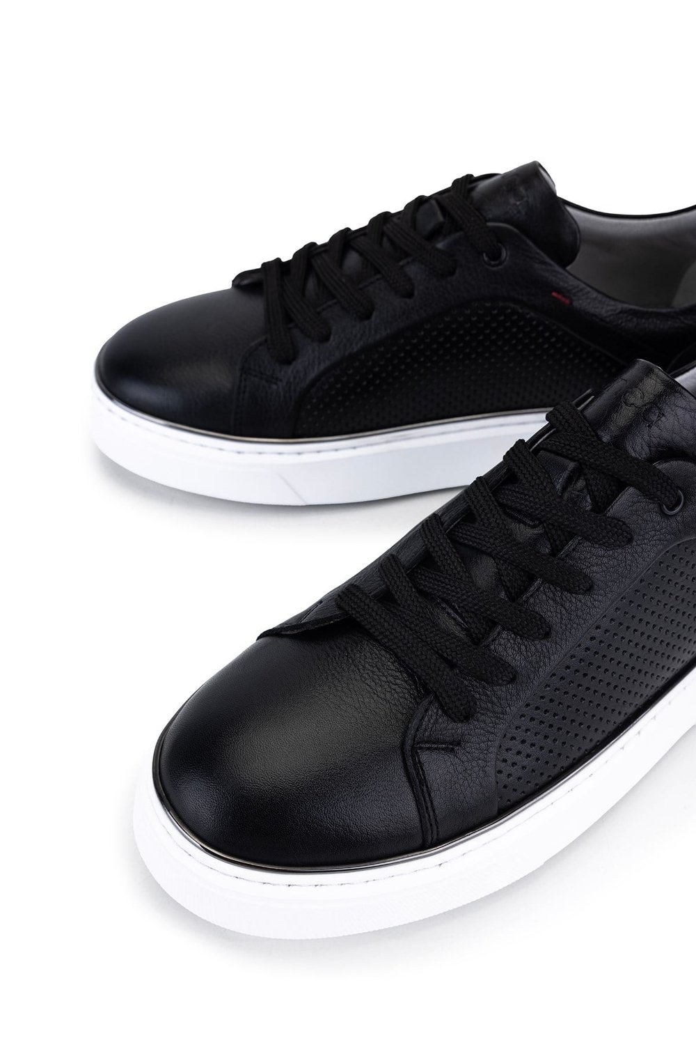 Tamer Tanca Erkek Hakiki Deri Siyah Sneakers & Spor Ayakkabı