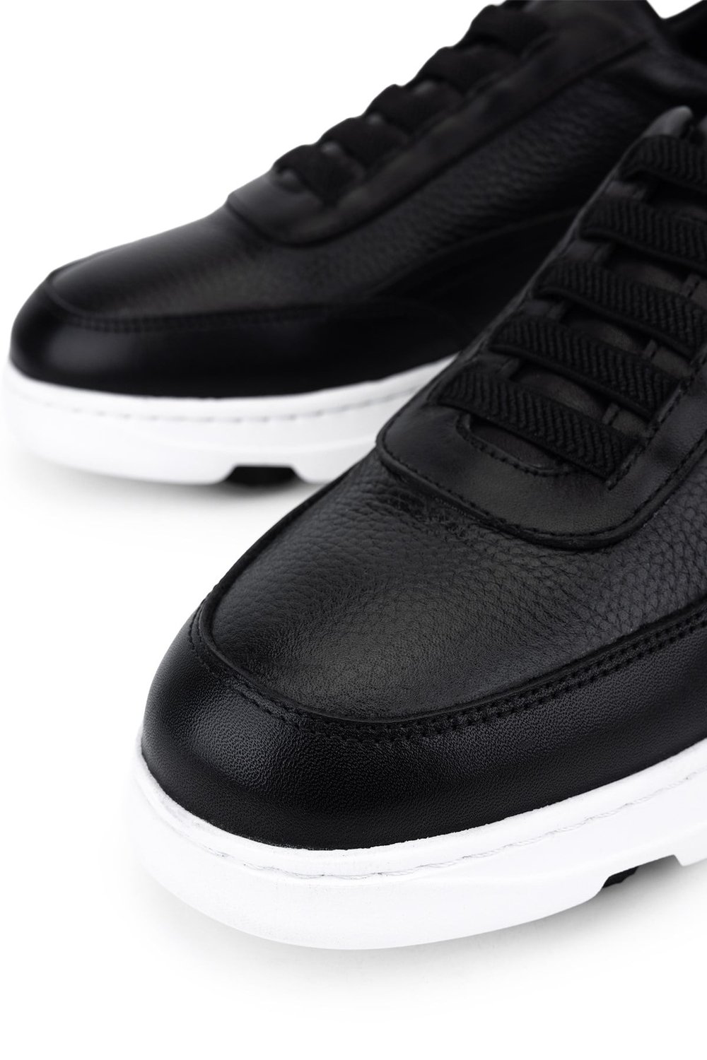 Tamer Tanca Erkek Hakiki Deri Siyah Sneakers & Spor Ayakkabı