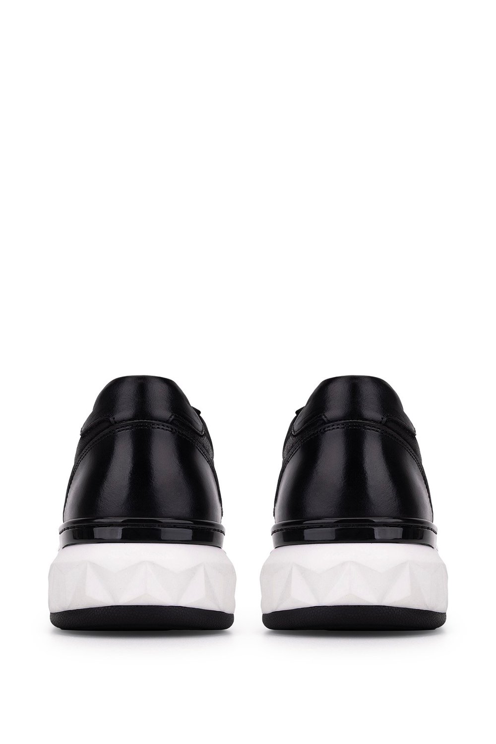 Tamer Tanca Erkek Hakiki Deri Siyah Sneakers & Spor Ayakkabı