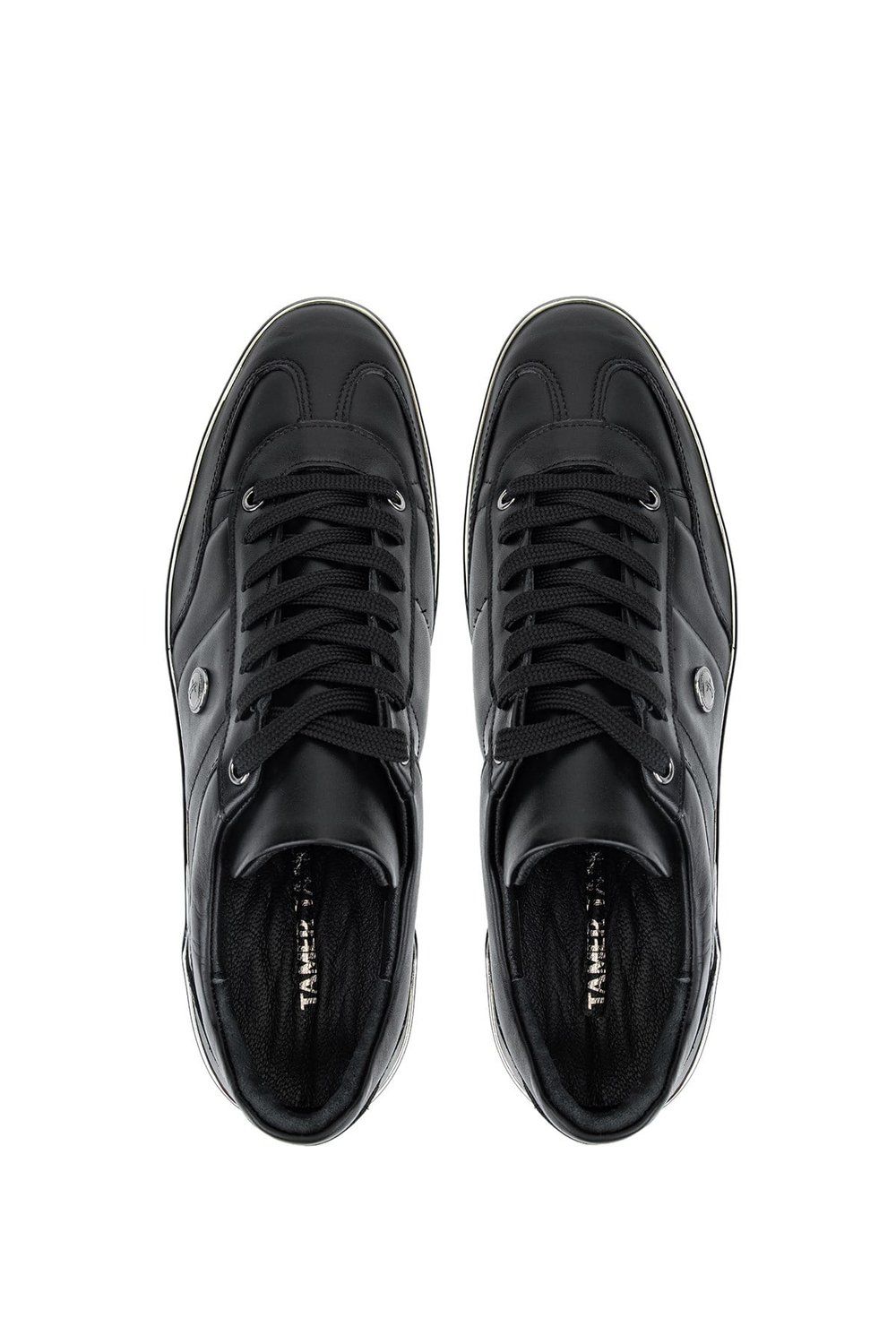 Tamer Tanca Erkek Hakiki Deri Siyah Sneakers & Spor Ayakkabı