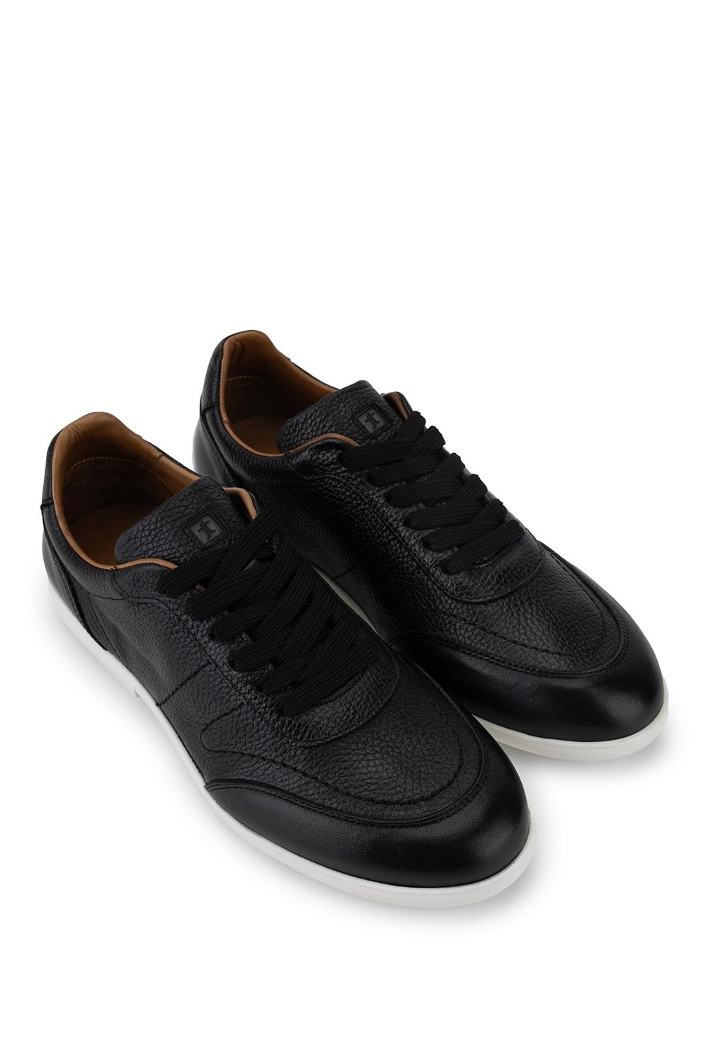 Tamer Tanca Erkek Hakiki Deri Siyah Sneakers & Spor Ayakkabı
