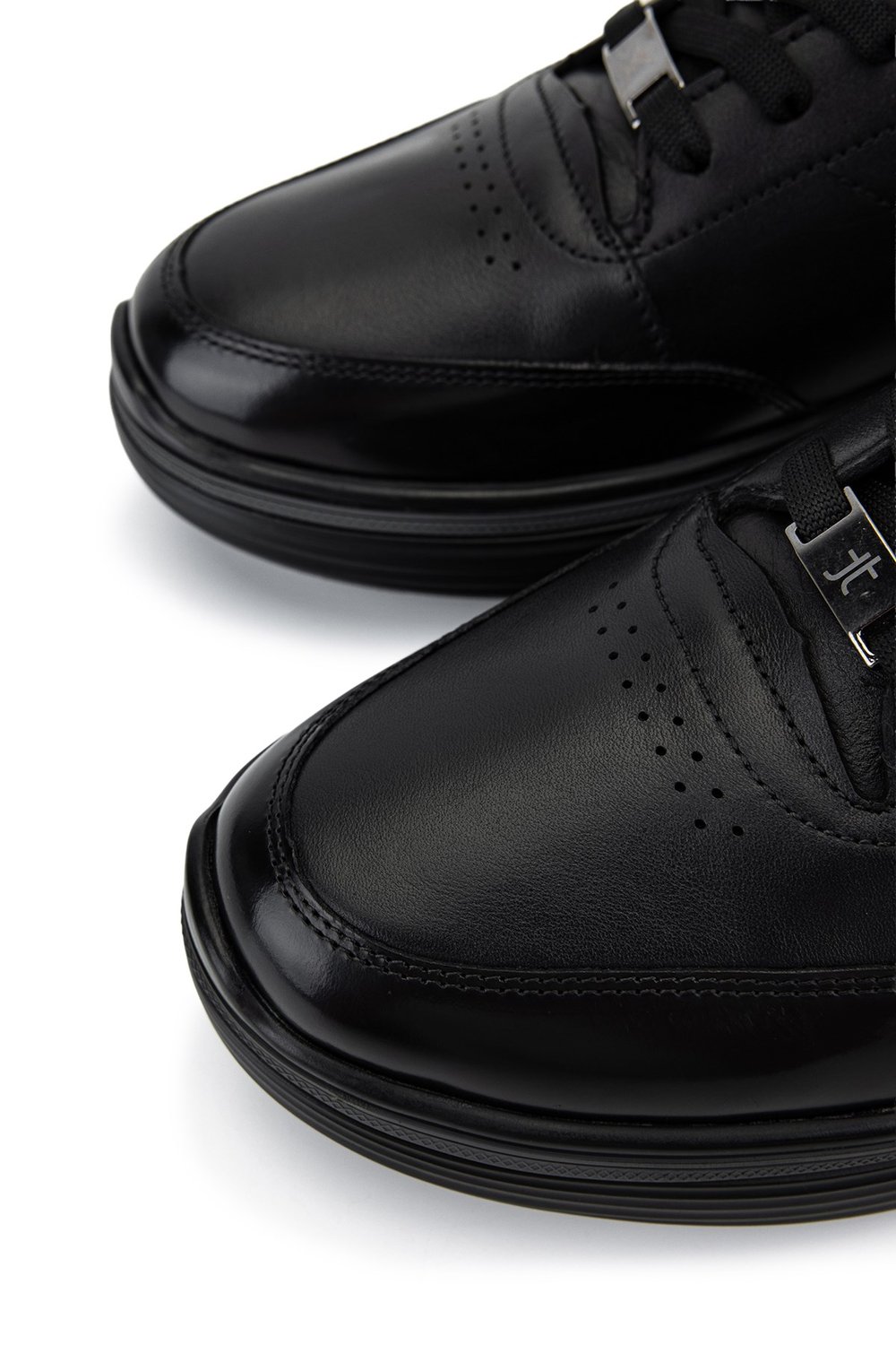 Tamer Tanca Erkek Hakiki Deri Siyah Sneakers & Spor Ayakkabı