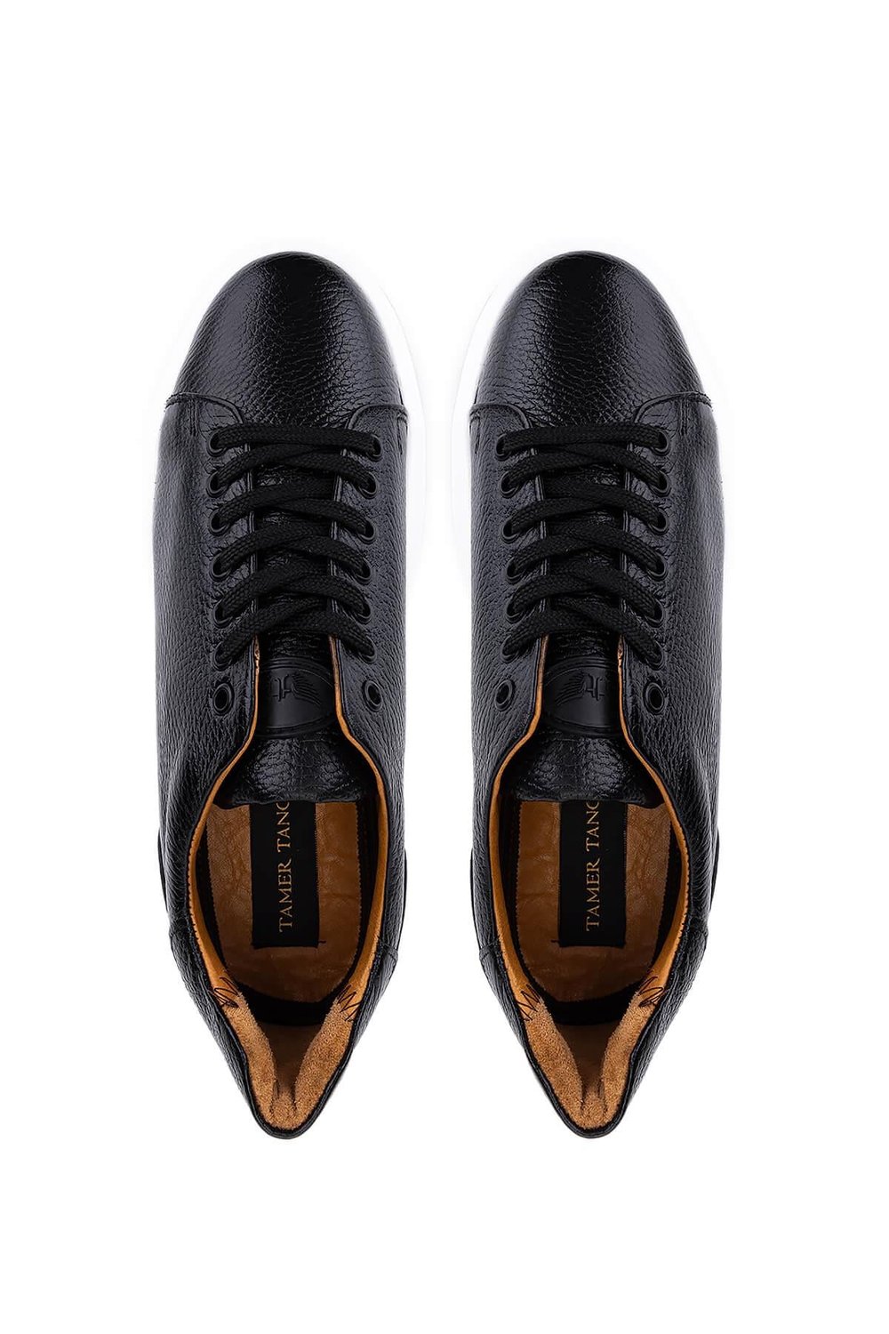 Tamer Tanca Erkek Hakiki Deri Siyah Sneakers & Spor Ayakkabı