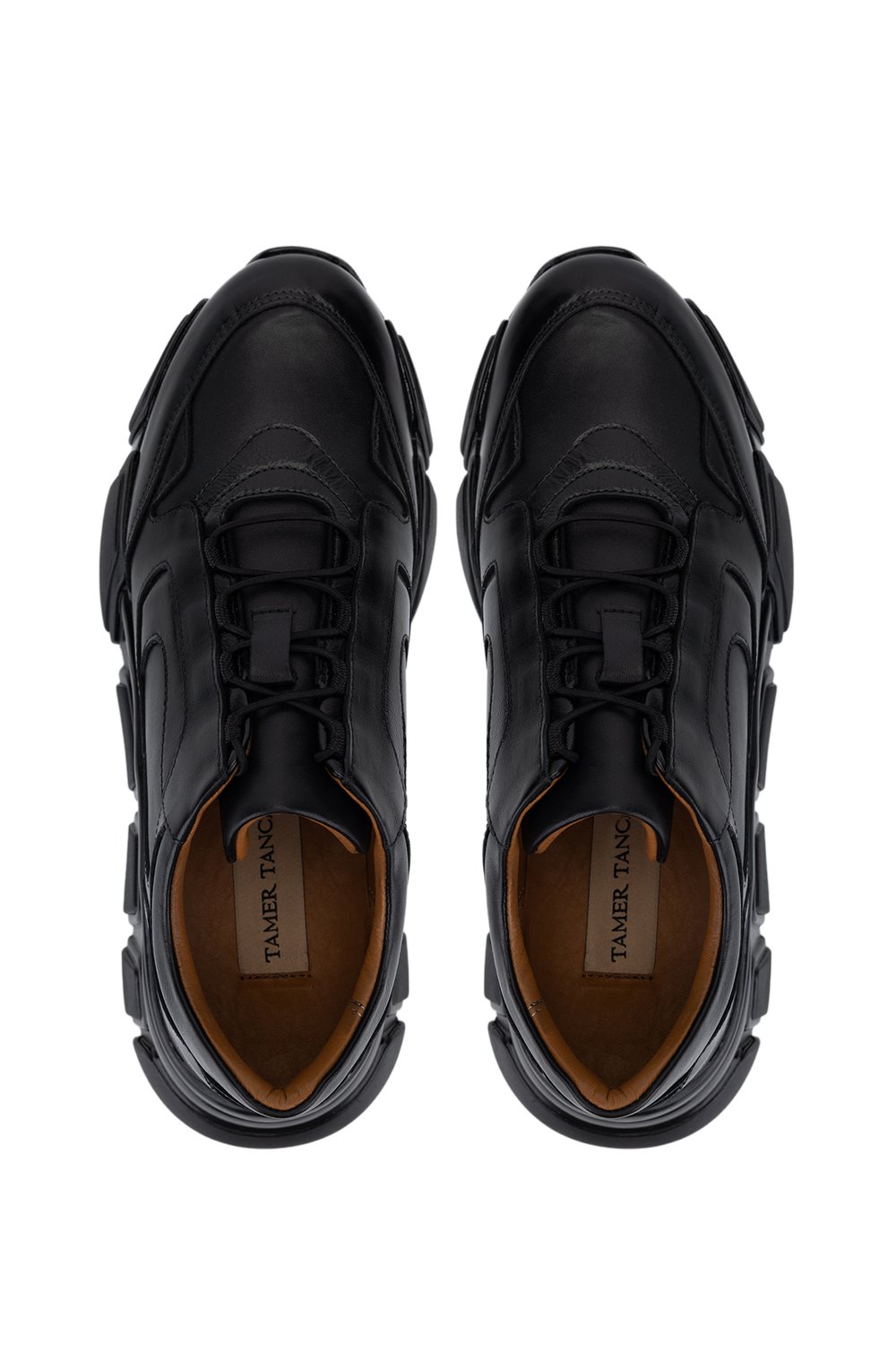 Tamer Tanca Erkek Hakiki Deri Siyah Sneakers & Spor Ayakkabı