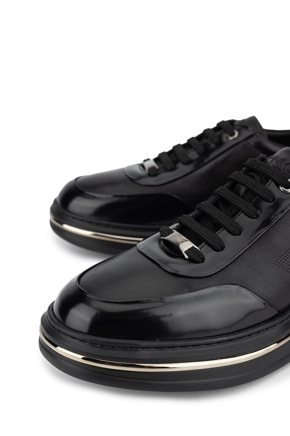 Tamer Tanca Erkek Hakiki Deri siyah Sneakers & Spor Ayakkabı