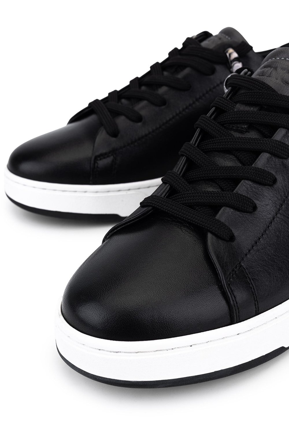 Tamer Tanca Erkek Hakiki Deri Siyah Sneakers & Spor Ayakkabı