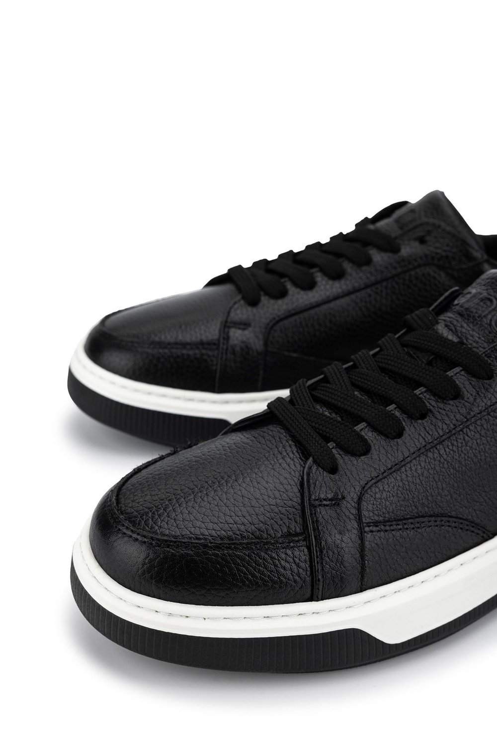 Tamer Tanca Erkek Hakiki Deri Siyah Sneakers & Spor Ayakkabı
