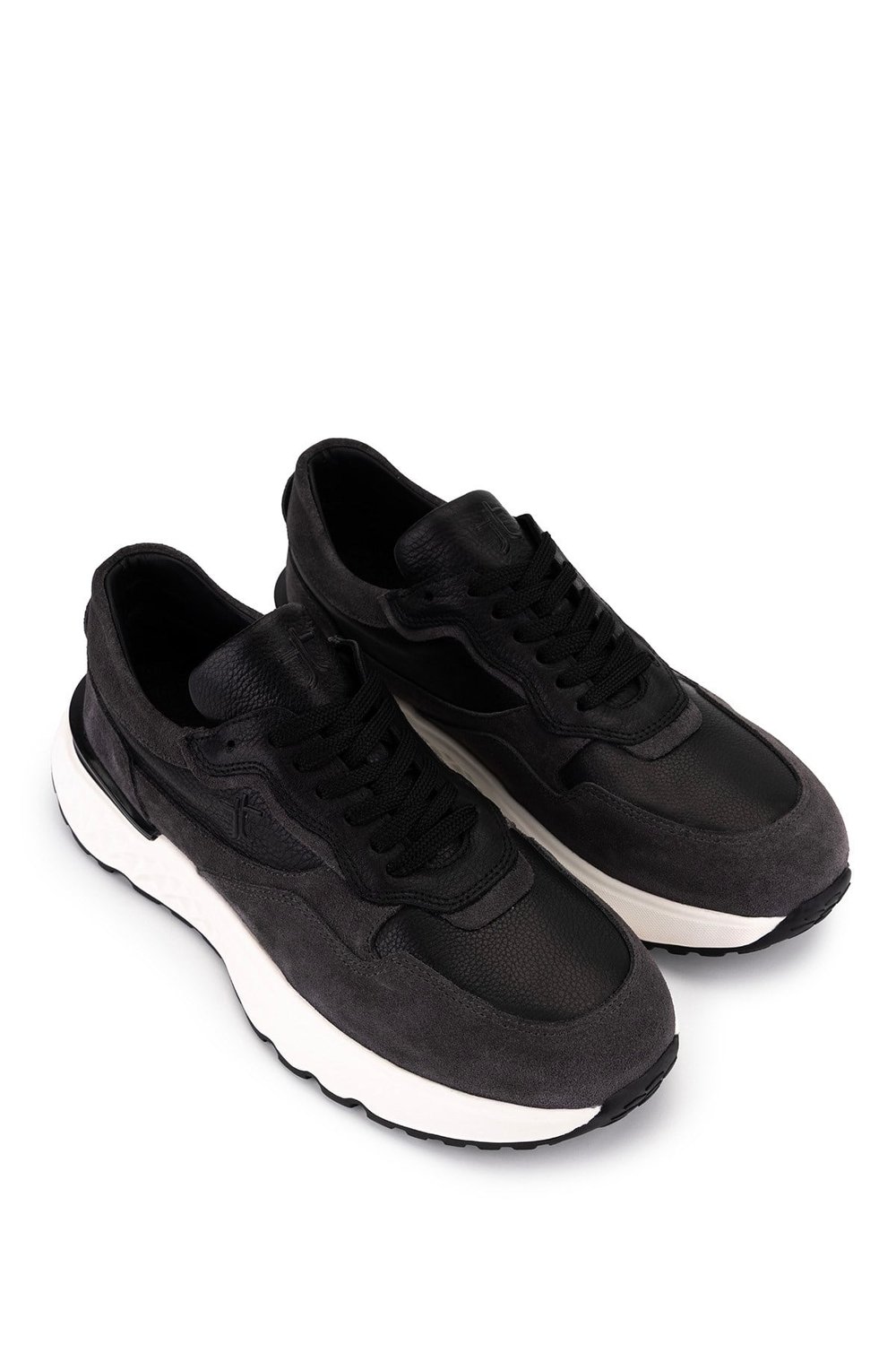 Tamer Tanca Erkek Hakiki Deri Siyah Sneakers & Spor Ayakkabı