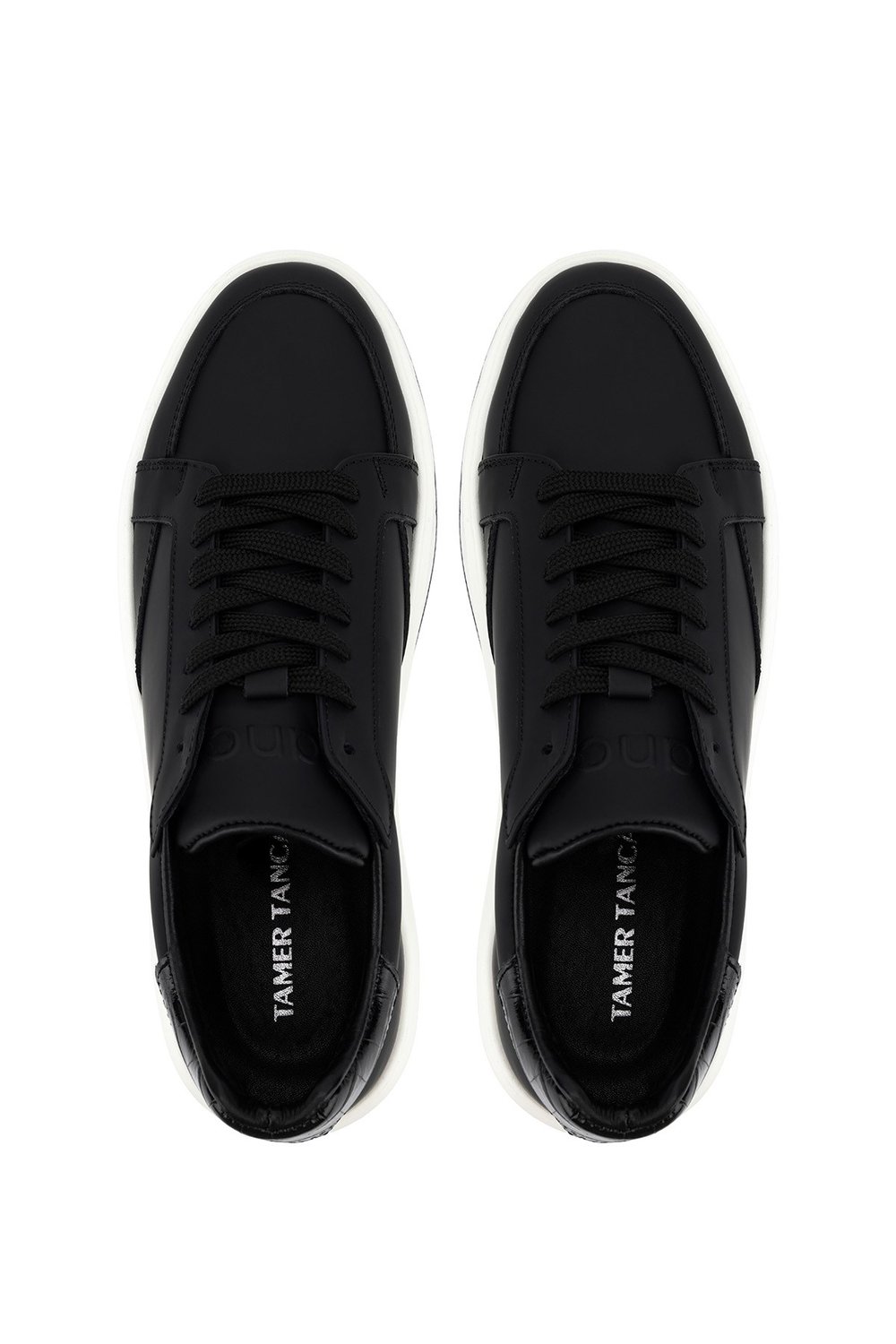 Tamer Tanca Erkek Hakiki Deri Siyah Sneakers & Spor Ayakkabı