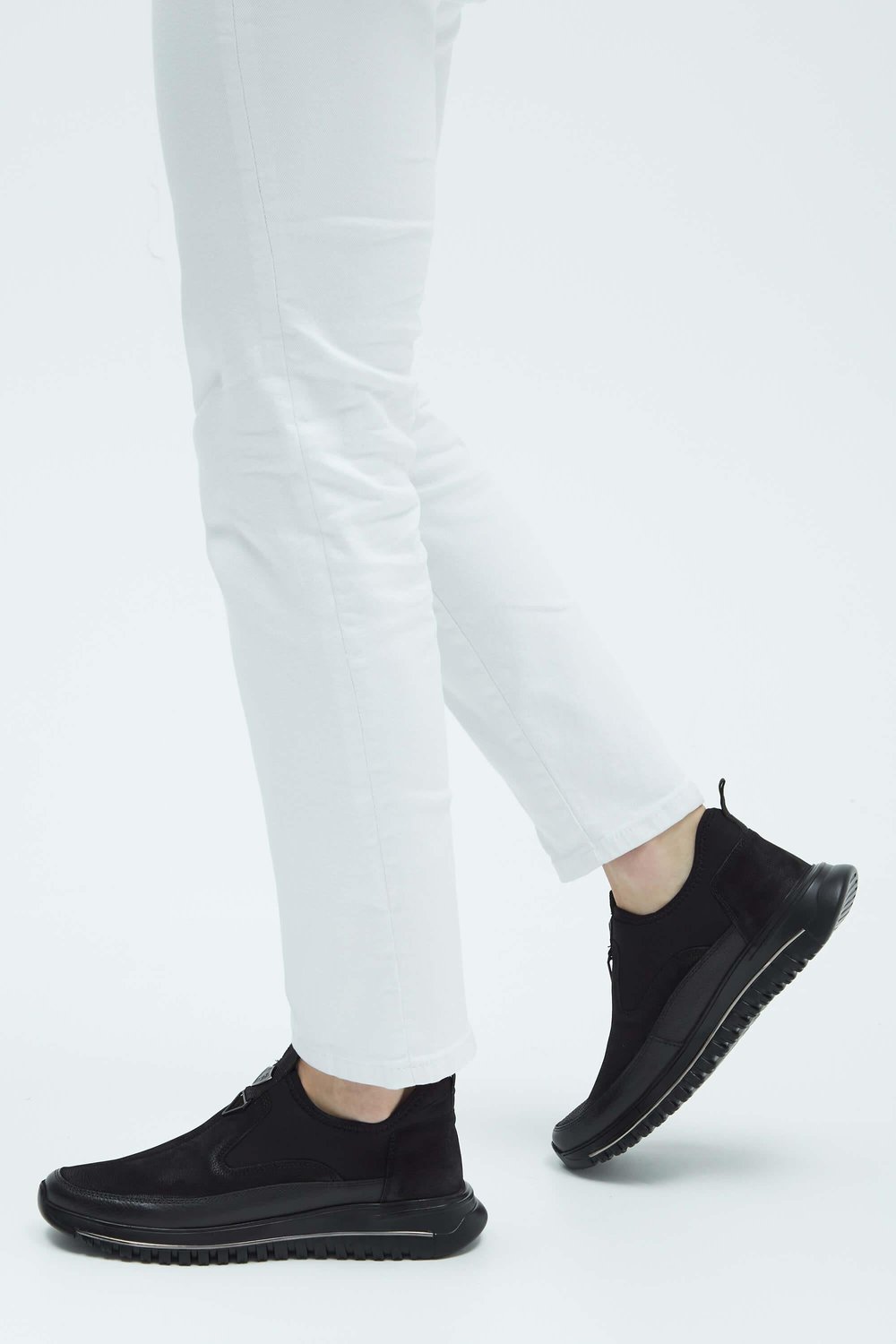 Tamer Tanca Erkek Hakiki Deri Siyah Sneakers & Spor Ayakkabı