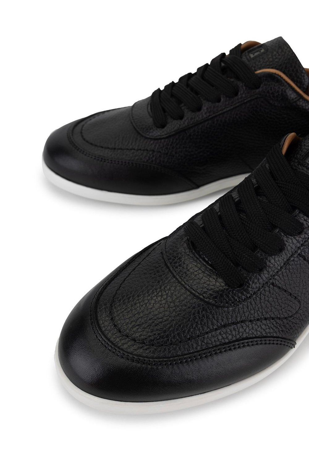 Tamer Tanca Erkek Hakiki Deri Siyah Sneakers & Spor Ayakkabı