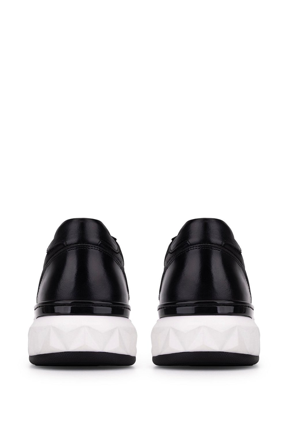 Tamer Tanca Erkek Hakiki Deri Siyah Sneakers & Spor Ayakkabı