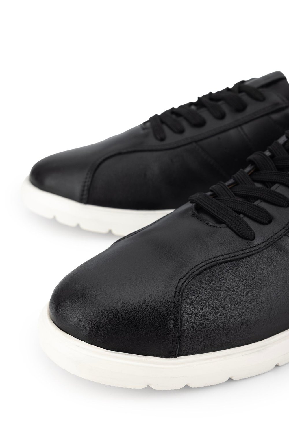 Tamer Tanca Erkek Hakiki Deri Siyah Sneakers & Spor Ayakkabı