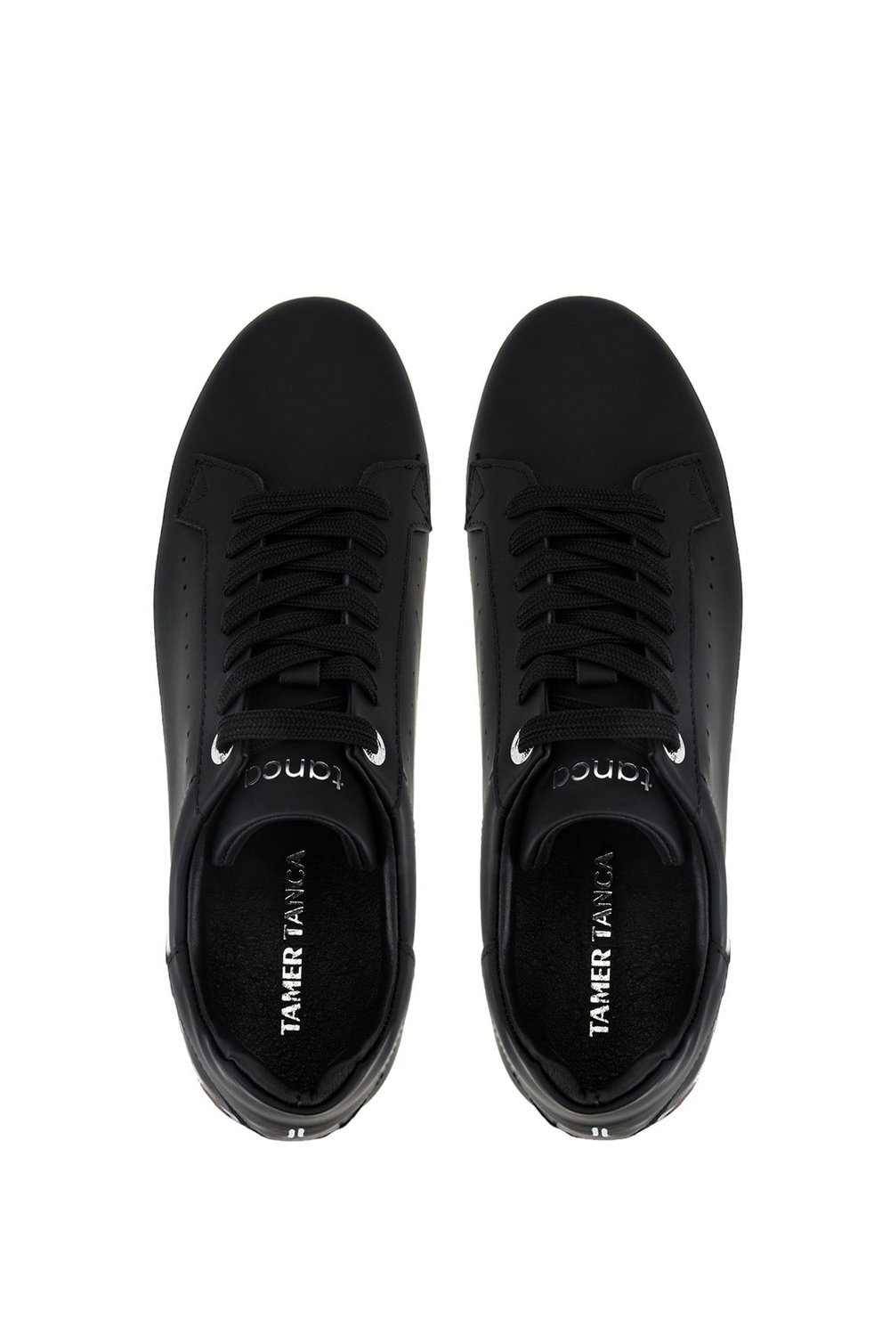 Tamer Tanca Erkek Hakiki Deri Siyah Sneakers & Spor Ayakkabı