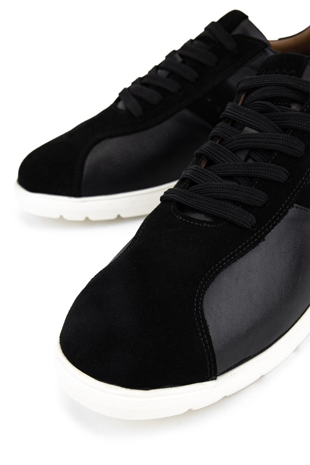 Tamer Tanca Erkek Hakiki Deri Siyah Sneakers & Spor Ayakkabı