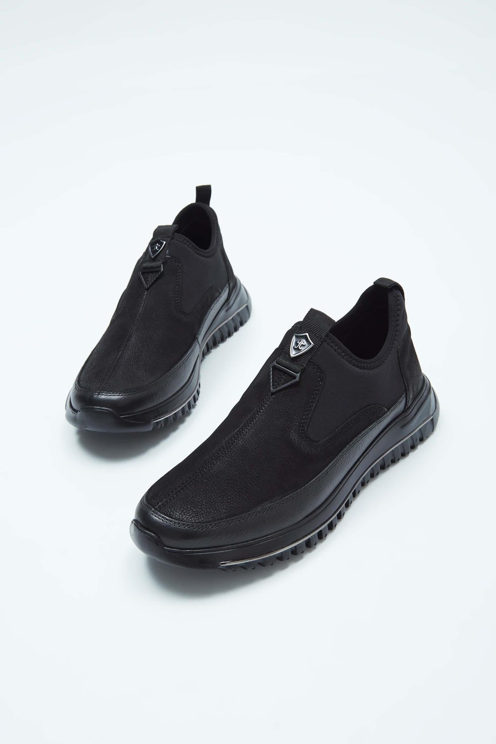 Tamer Tanca Erkek Hakiki Deri Siyah Sneakers & Spor Ayakkabı