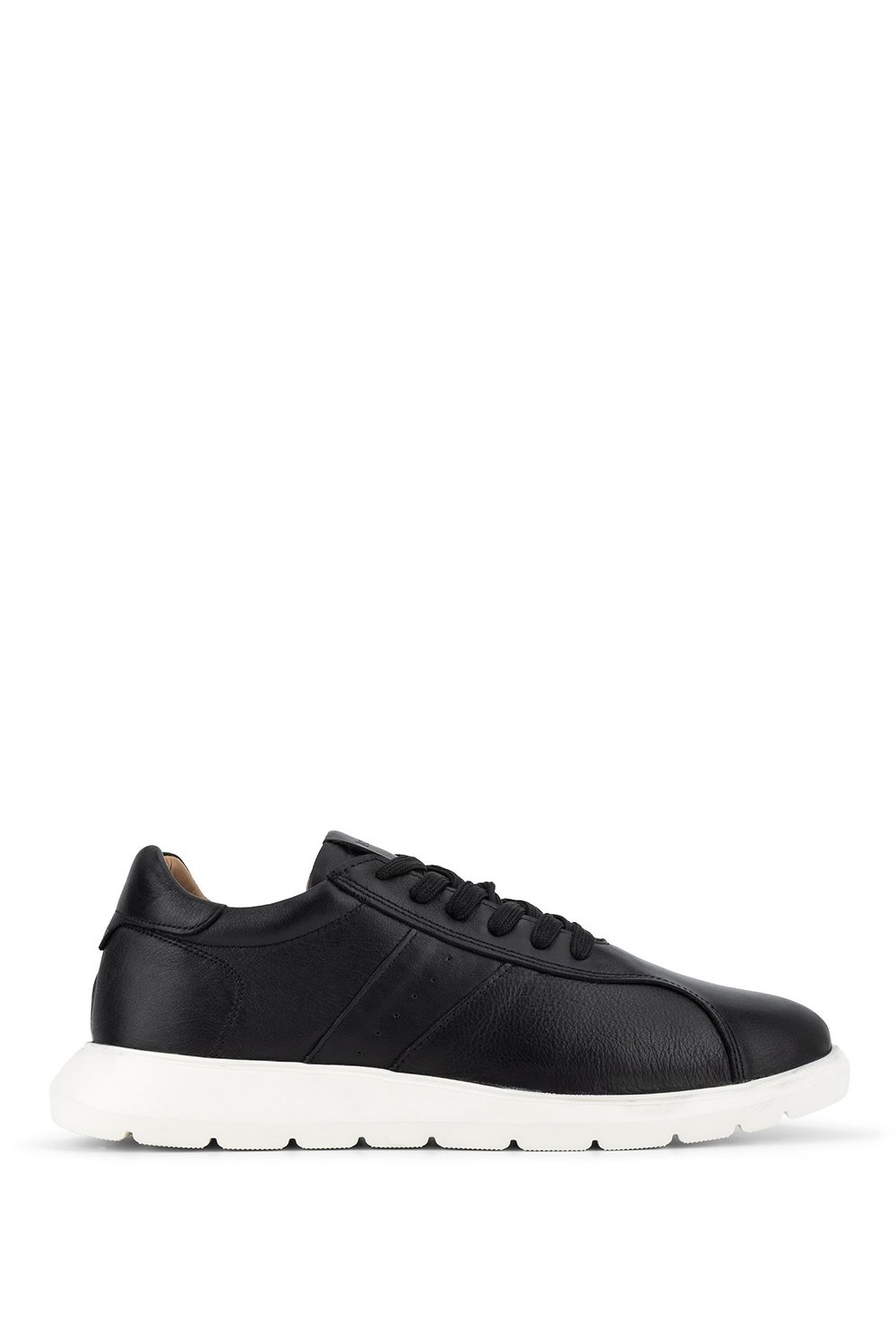 Tamer Tanca Erkek Hakiki Deri Siyah Sneakers & Spor Ayakkabı