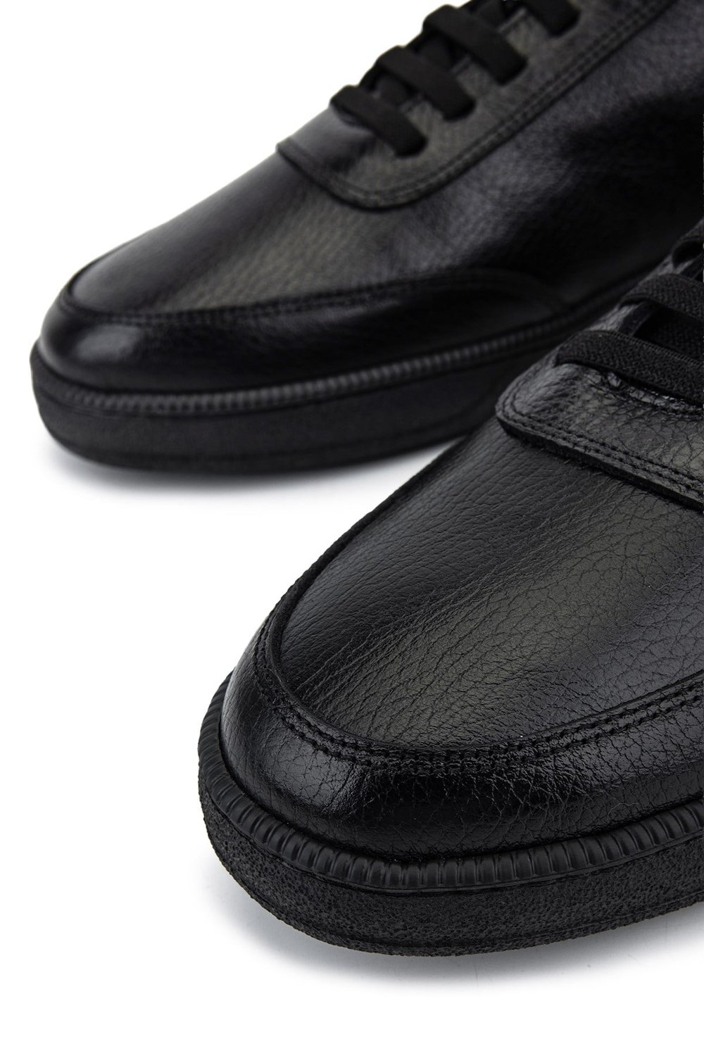 Tamer Tanca Erkek Hakiki Deri Siyah Sneakers & Spor Ayakkabı