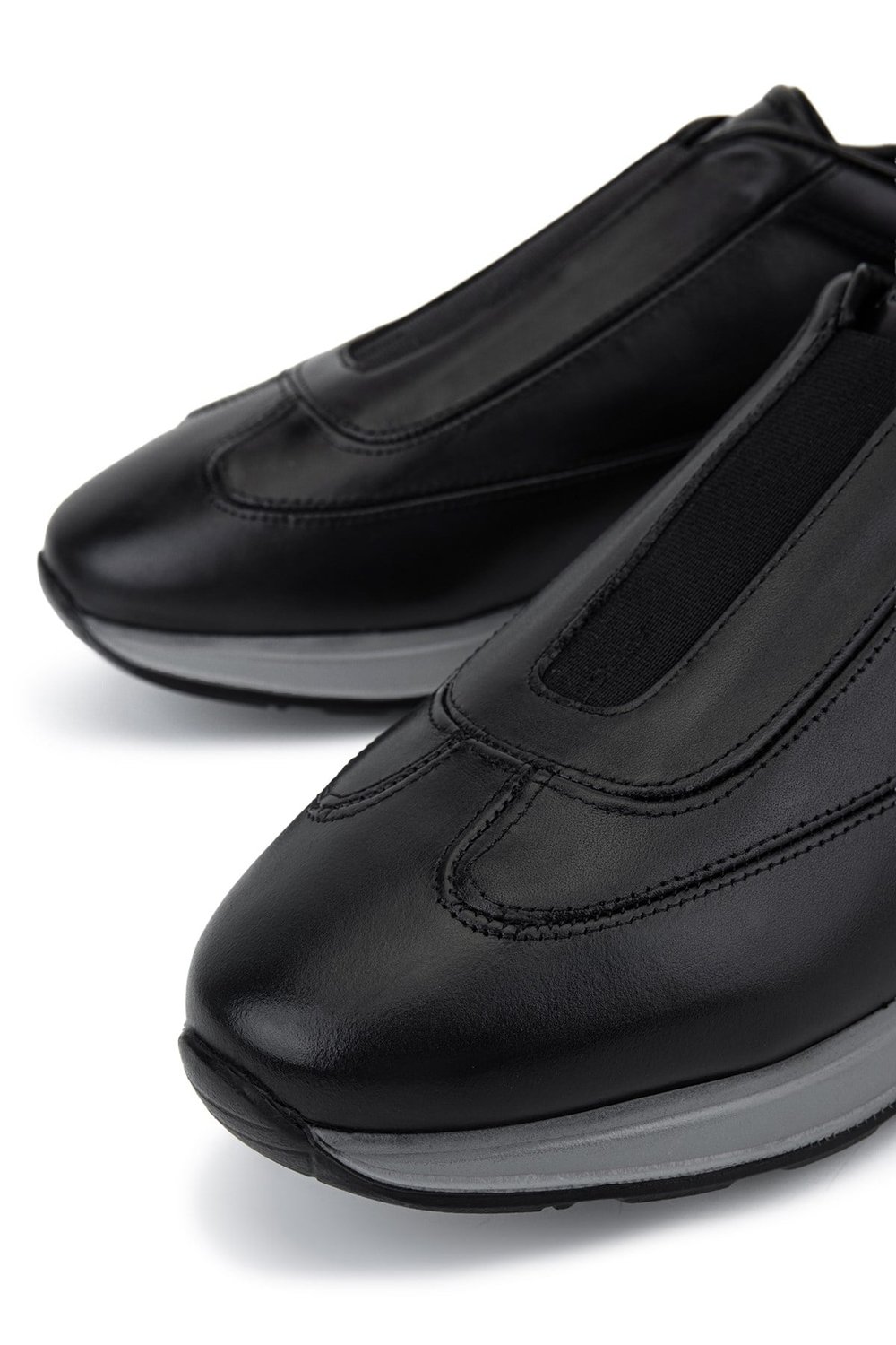 Tamer Tanca Erkek Hakiki Deri Siyah Sneakers & Spor Ayakkabı