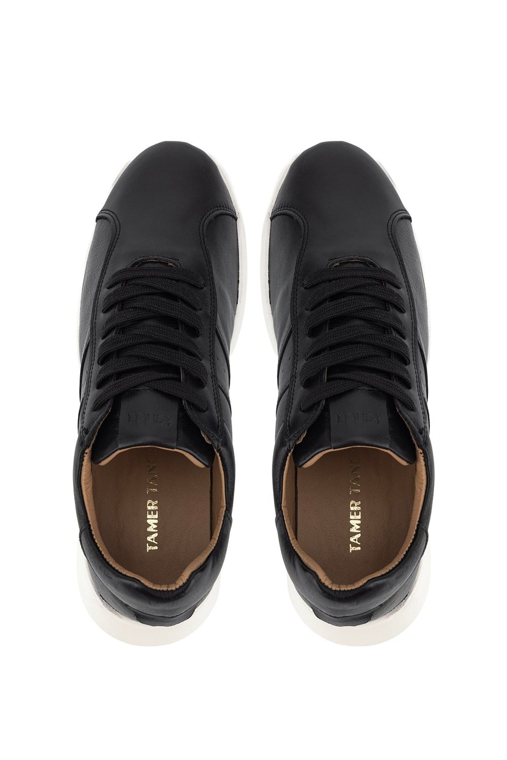 Tamer Tanca Erkek Hakiki Deri Siyah Sneakers & Spor Ayakkabı
