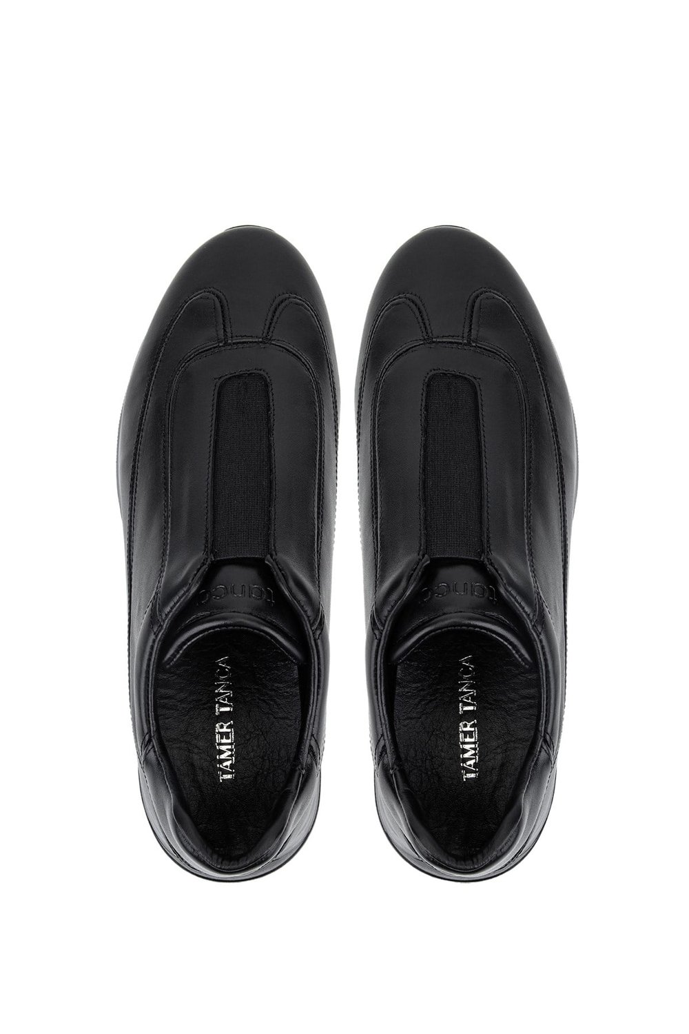 Tamer Tanca Erkek Hakiki Deri Siyah Sneakers & Spor Ayakkabı