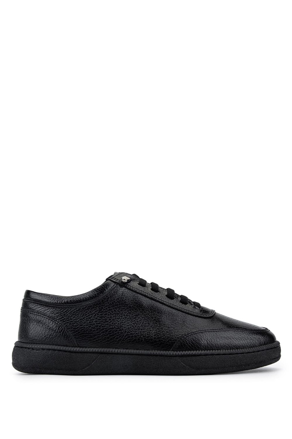 Tamer Tanca Erkek Hakiki Deri Siyah Sneakers & Spor Ayakkabı
