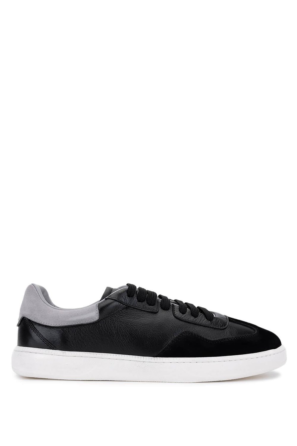 Tamer Tanca Erkek Hakiki Deri Siyah Sneakers & Spor Ayakkabı