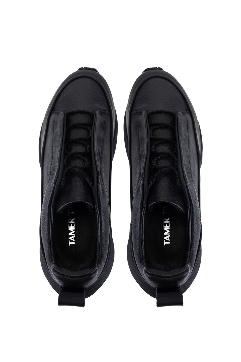 Tamer Tanca Erkek Hakiki Deri Siyah Sneakers & Spor Ayakkabı