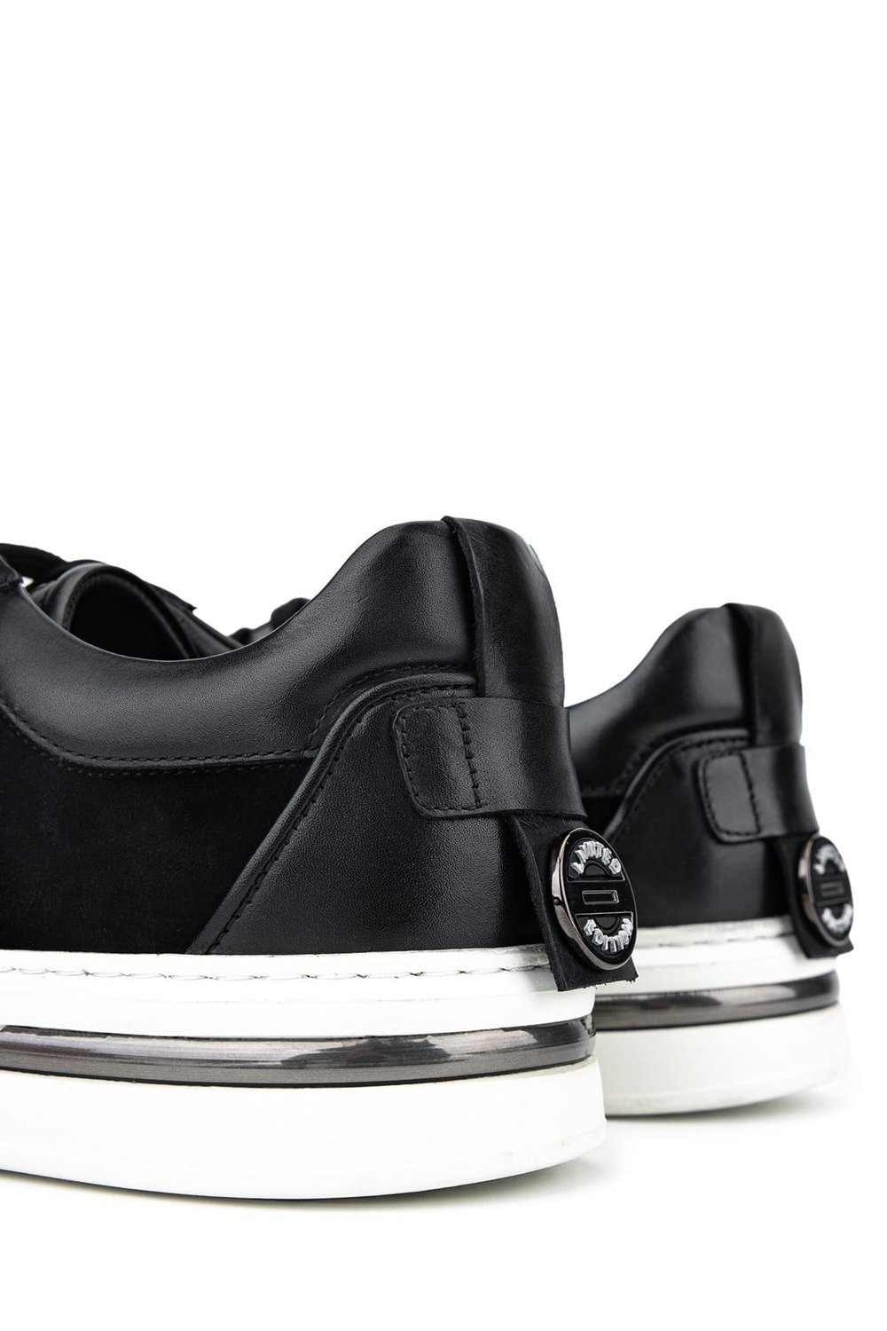 Tamer Tanca Erkek Hakiki Deri Siyah Süet Sneakers & Spor Ayakkabı