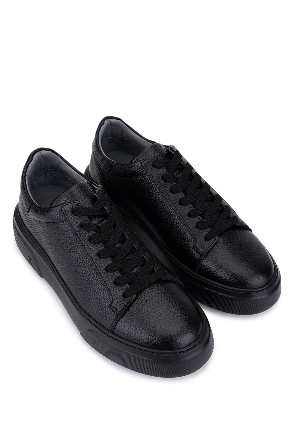 Tamer Tanca Erkek Hakiki Deri Siyah/Siyah Sneakers & Spor Ayakkabı