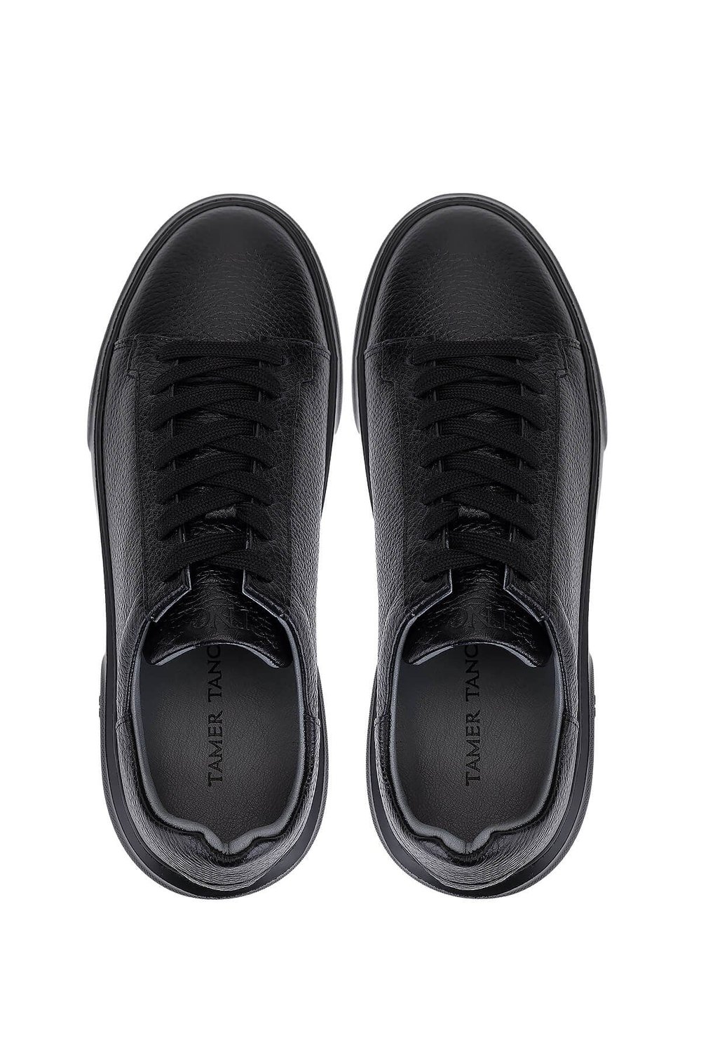Tamer Tanca Erkek Hakiki Deri Siyah/Siyah Sneakers & Spor Ayakkabı