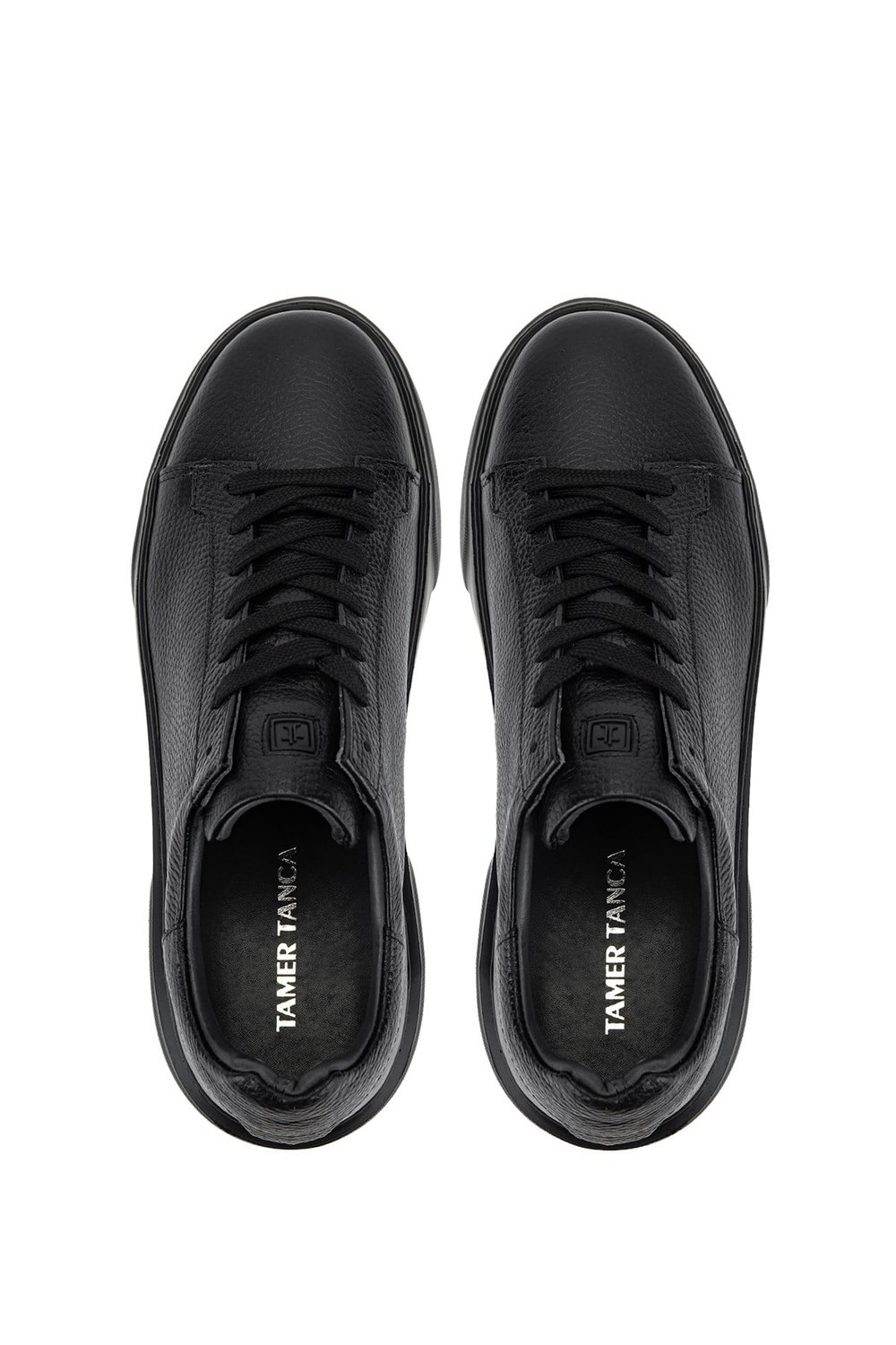 Tamer Tanca Erkek Hakiki Deri Siyah/Siyah Sneakers & Spor Ayakkabı