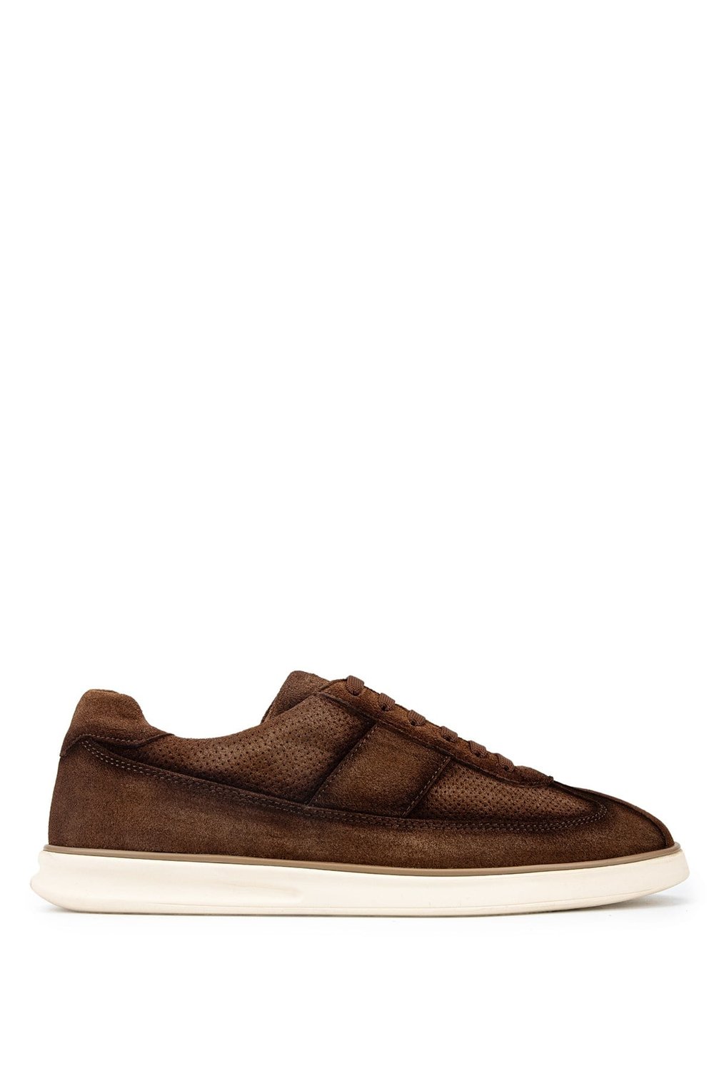 Tamer Tanca Erkek Hakiki Deri Tütün Süet Sneakers & Spor Ayakkabı