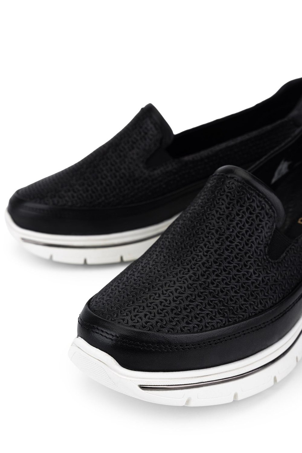 Tamer Tanca Hakiki Deri Kadın Siyah Sneakers & Spor Ayakkabı
