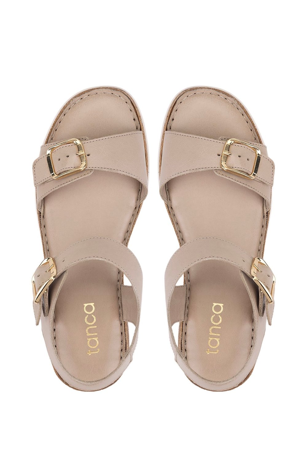 Tamer Tanca Kadın Bej Comfort Sandalet