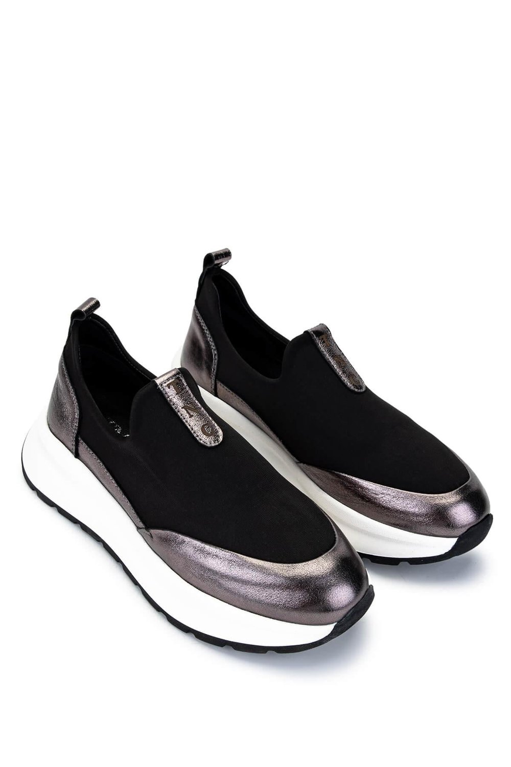 Tamer Tanca Kadın Deri & Tekstil Antrasit Sneakers & Spor Ayakkabı