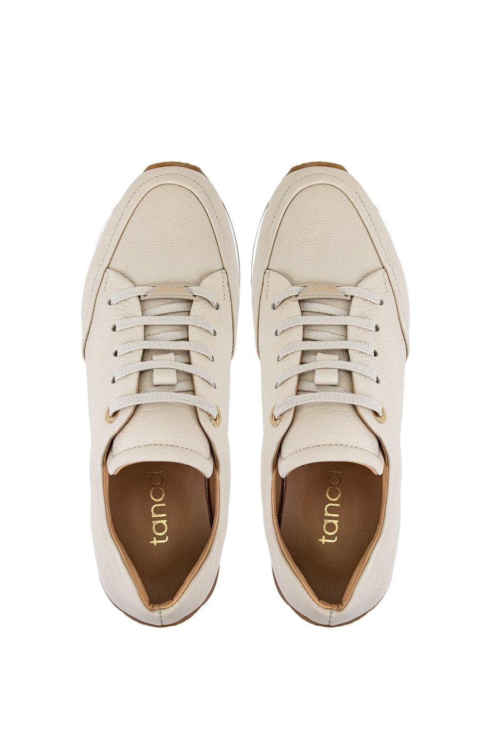 Tamer Tanca Kadın Hakiki Deri Bej Floter Sneakers & Spor Ayakkabı