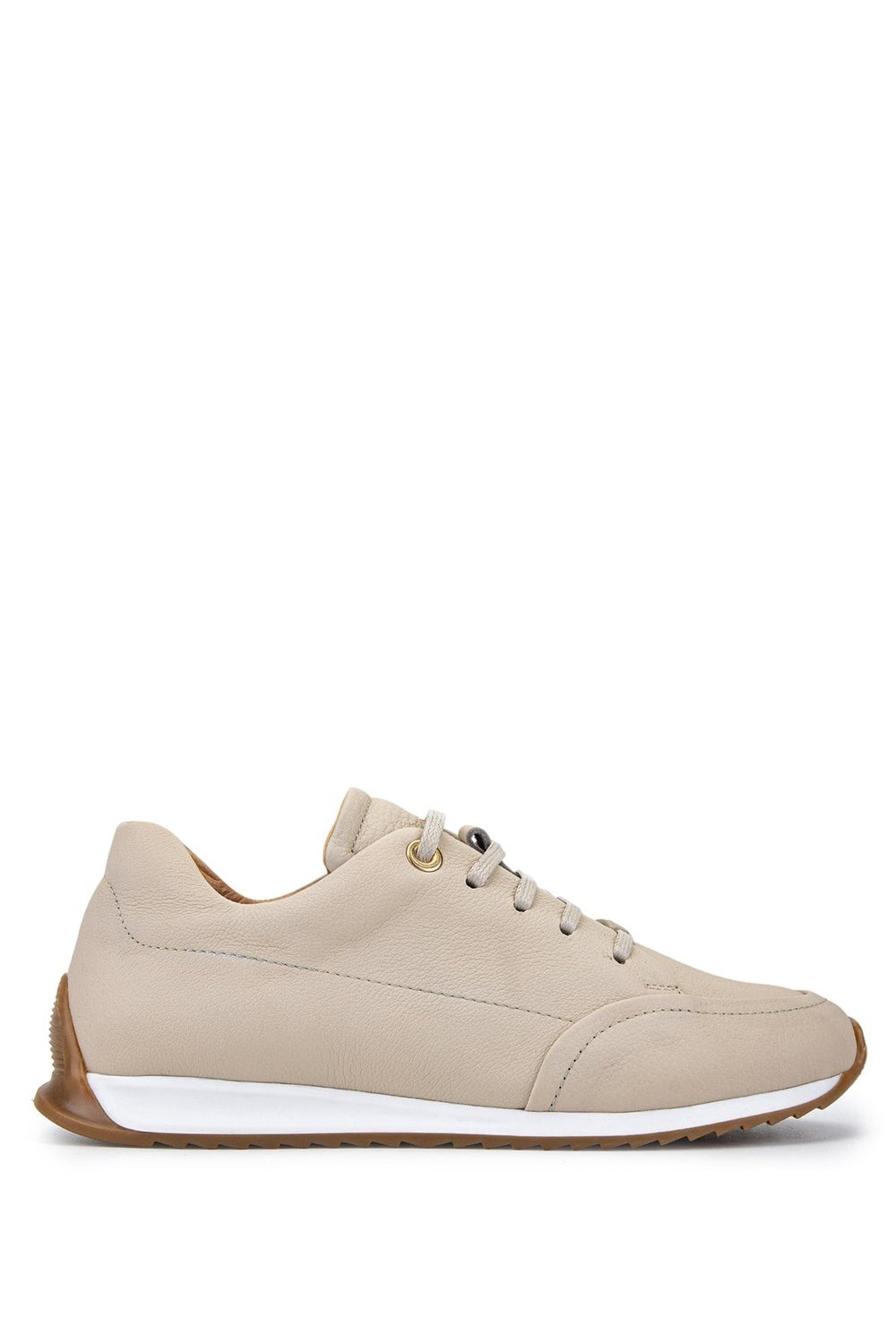 Tamer Tanca Kadın Hakiki Deri Bej Floter Sneakers & Spor Ayakkabı