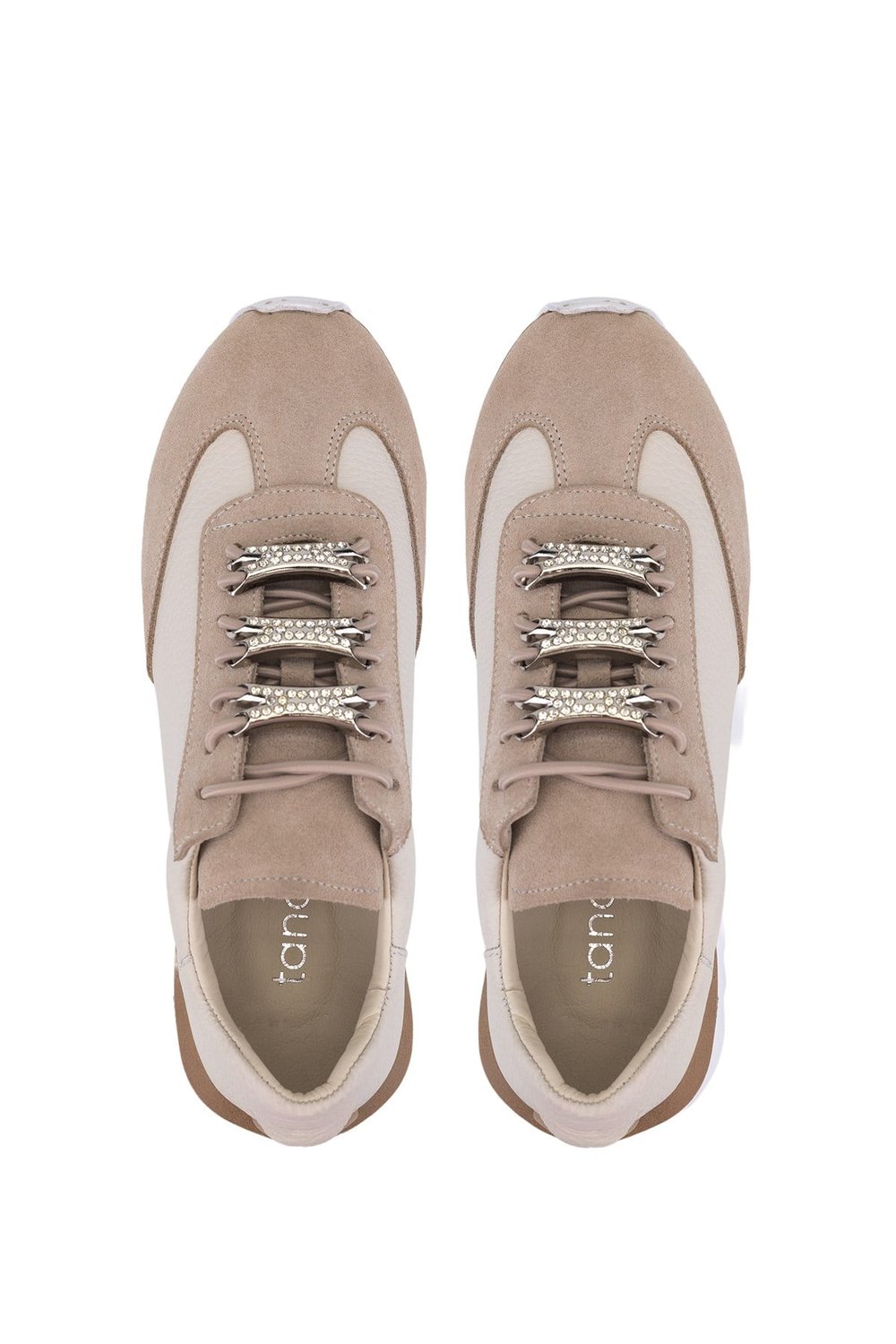 Tamer Tanca Kadın Hakiki Deri Bej Sneakers & Spor Ayakkabı